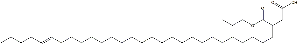 3-(23-オクタコセニル)こはく酸1-水素4-プロピル 化学構造式