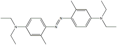 (E)-4,4'-ビス(ジエチルアミノ)-2,2'-ジメチルアゾベンゼン 化学構造式
