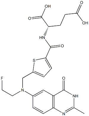 (S)-2-[5-[[N-[(3,4-Dihydro-2-methyl-4-oxoquinazolin)-6-yl]-N-(2-fluoroethyl)amino]methyl]-2-thienylcarbonylamino]glutaric acid