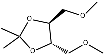 (4S,5S)-4,5-ビス(メトキシメチル)-2,2-ジメチル-1,3-ジオキソラン 化学構造式