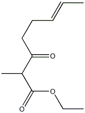 (E)-2-Methyl-3-oxo-6-octenoic acid ethyl ester 结构式