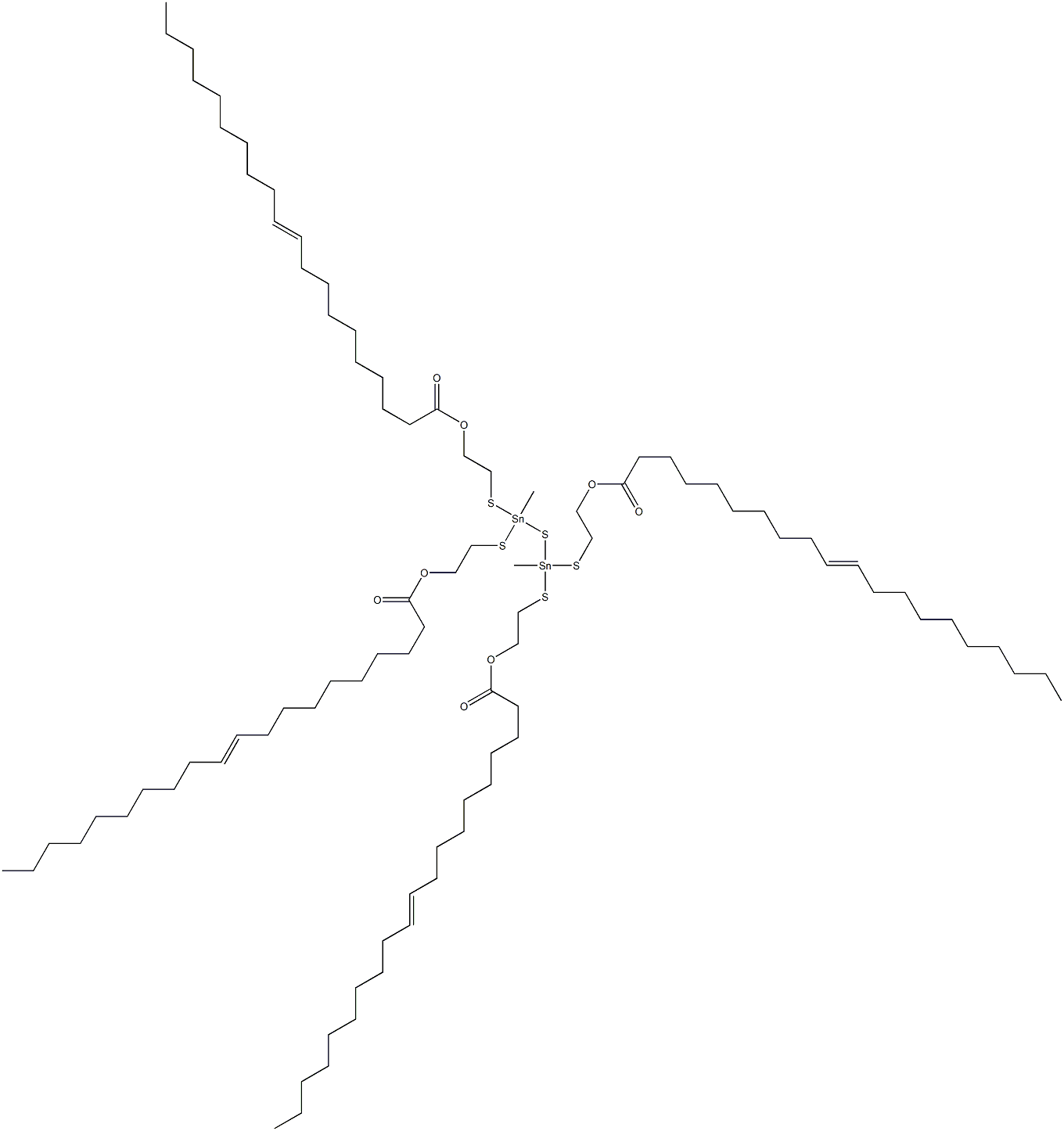 Bis[methylbis[[2-(9-nonadecenylcarbonyloxy)ethyl]thio]stannyl] sulfide