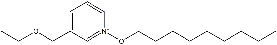 3-(Ethoxymethyl)-1-(nonyloxy)pyridinium Struktur