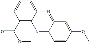 7-メトキシ-1-フェナジンカルボン酸メチル 化学構造式
