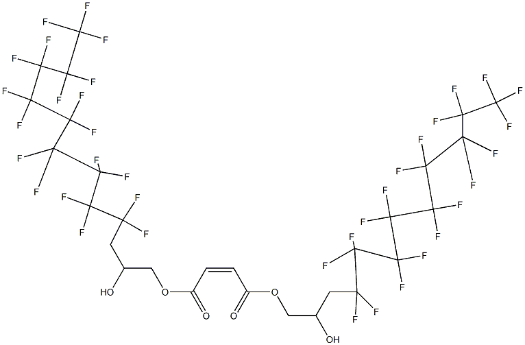 Maleic acid bis(2-hydroxy-4,4,5,5,6,6,7,7,8,8,9,9,10,10,11,11,12,12,12-nonadecafluorododecyl) ester