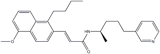  (E)-3-(1-Butyl-5-methoxynaphthalen-2-yl)-N-[(R)-1-methyl-4-(3-pyridinyl)butyl]acrylamide