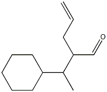 3-Cyclohexyl-2-(2-propenyl)butanal Structure