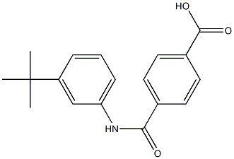 4-(3-tert-Butylphenylaminocarbonyl)benzoic acid Structure
