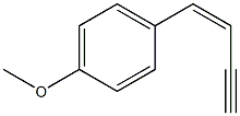 (Z)-4-(4-Methoxyphenyl)-3-buten-1-yne Struktur