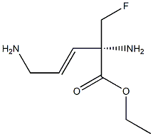 (S)-2,5-Diamino-2-(fluoromethyl)-3-pentenoic acid ethyl ester Structure
