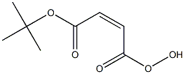 (Z)-3-(ヒドロペルオキシカルボニル)アクリル酸tert-ブチル 化学構造式