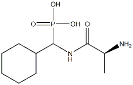 [(L-Alanylamino)(cyclohexyl)methyl]phosphonic acid Struktur