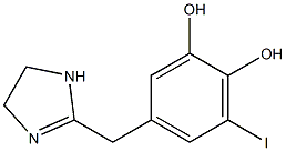 2-(5-Iodo-3,4-dihydroxybenzyl)-2-imidazoline Struktur