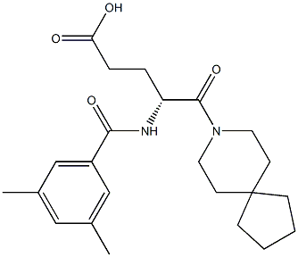 (R)-4-(3,5-Dimethylbenzoylamino)-5-oxo-5-(8-azaspiro[4.5]decan-8-yl)valeric acid
