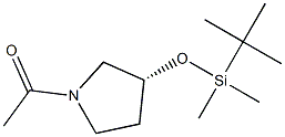 (3R)-3-[[Dimethyl(tert-butyl)silyl]oxy]-1-acetylpyrrolidine