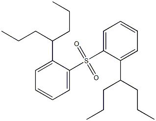 (ヘプタン-4-イル)フェニルスルホン 化学構造式