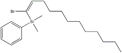 (E)-1-Bromo-1-(phenyldimethylsilyl)-1-dodecene Structure