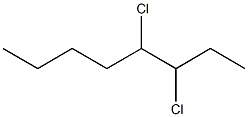 3,4-ジクロロオクタン 化学構造式