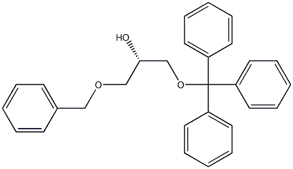 (S)-1-(Benzyloxy)-3-(trityloxy)propane-2-ol Struktur