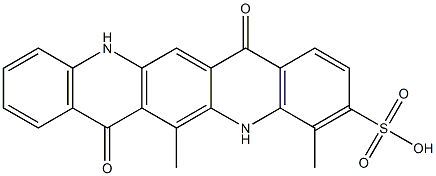 5,7,12,14-Tetrahydro-4,6-dimethyl-7,14-dioxoquino[2,3-b]acridine-3-sulfonic acid