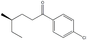 [R,(-)]-1-(4-Chlorophenyl)-4-methyl-1-hexanone Structure