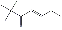 (E)-2,2-ジメチル-4-ヘプテン-3-オン 化学構造式