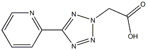 5-(2-ピリジル)-2H-テトラゾール-2-酢酸 化学構造式