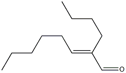 (E)-2-Butyl-2-octenal Structure
