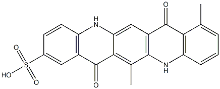 5,7,12,14-Tetrahydro-8,13-dimethyl-7,14-dioxoquino[2,3-b]acridine-2-sulfonic acid