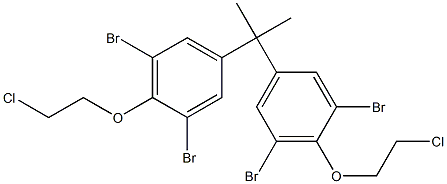 2,2-Bis[3,5-dibromo-4-(2-chloroethoxy)phenyl]propane Structure