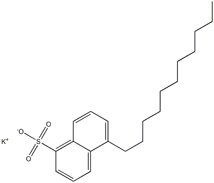 5-Undecyl-1-naphthalenesulfonic acid potassium salt Structure