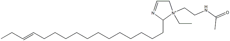 1-[2-(Acetylamino)ethyl]-1-ethyl-2-(13-hexadecenyl)-3-imidazoline-1-ium Struktur