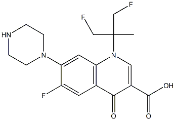6-Fluoro-1-(2-fluoro-1-fluoromethyl-1-methylethyl)-7-(1-piperazinyl)-1,4-dihydro-4-oxoquinoline-3-carboxylic acid|