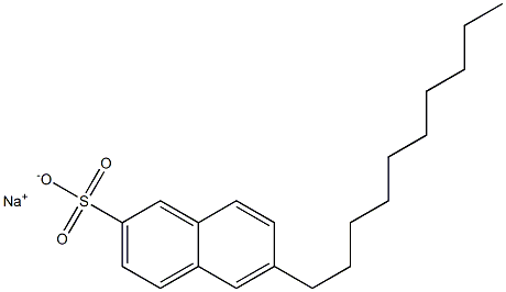 6-Decyl-2-naphthalenesulfonic acid sodium salt Structure