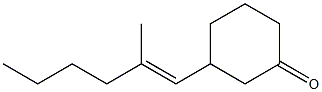 3-[(E)-2-Methyl-1-hexenyl]cyclohexanone Structure