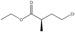 [R,(-)]-4-クロロ-2-メチル酪酸エチル 化学構造式