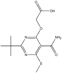 [2-tert-Butyl-5-carbamoyl-6-methylthio-4-pyrimidinyloxy]acetic acid