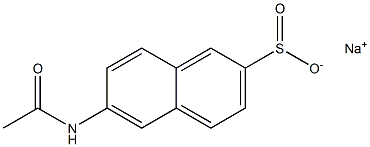 6-Acetylamino-2-naphthalenesulfinic acid sodium salt Struktur