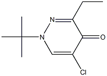 1-(tert-Butyl)-5-chloro-3-ethyl-pyridazin-4(1H)-one Structure