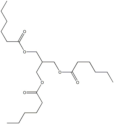 2-[(Hexanoyloxy)methyl]-1,3-propanediol dihexanoate 结构式