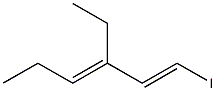 (3E)-3-Ethyl-1-iodo-1,3-hexadiene Struktur