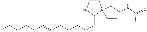 1-[2-(Acetylamino)ethyl]-2-(6-dodecenyl)-1-ethyl-4-imidazoline-1-ium Struktur