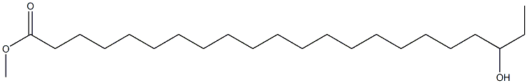 20-ヒドロキシドコサン酸メチル 化学構造式