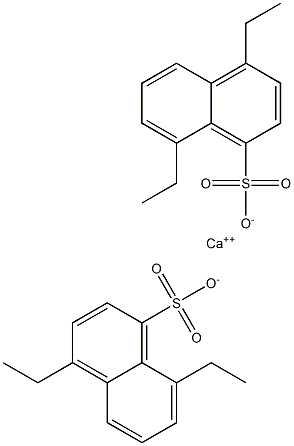 Bis(4,8-diethyl-1-naphthalenesulfonic acid)calcium salt Structure