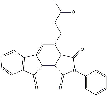3a,4,10a,10b-Tetrahydro-4-(3-oxobutyl)-2-phenylindeno[2,1-e]isoindole-1,3,10(2H)-trione