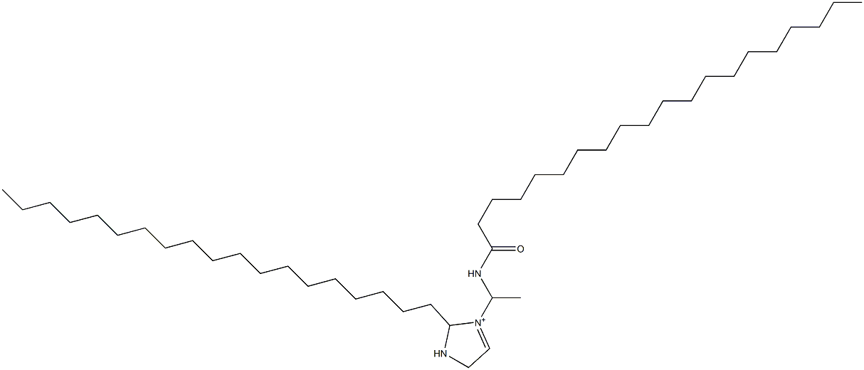 3-[1-(Icosanoylamino)ethyl]-2-nonadecyl-3-imidazoline-3-ium Struktur