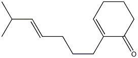 2-[(E)-6-Methyl-4-heptenyl]-2-cyclohexen-1-one Structure