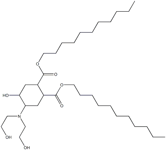  5-Hydroxy-4-[bis(2-hydroxyethyl)amino]-1,2-cyclohexanedicarboxylic acid diundecyl ester