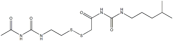  1-Acetyl-3-[2-[[(3-isohexylureido)carbonylmethyl]dithio]ethyl]urea