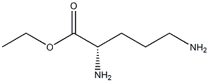 (S)-2,5-Diaminopentanoic acid ethyl ester Structure